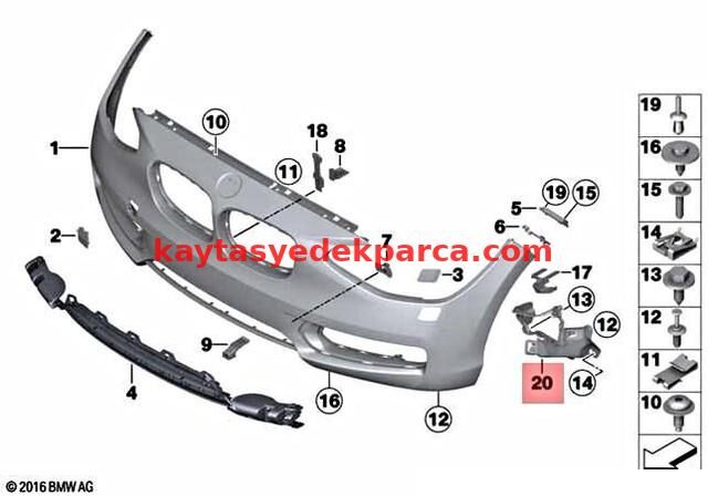 51717371740-7371740-BMW-SİS FAR İÇ AYAKA F20