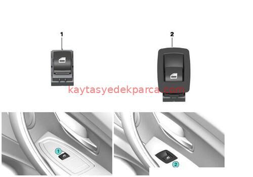 61319241649-9241649-BMW-CAM DÜĞMESİ ARKA F30