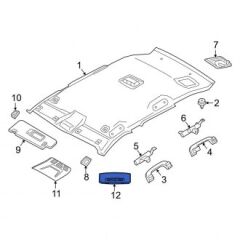 BMW-63119851054-FAR BAĞLANTI BRAKETİ SETİ SAĞ