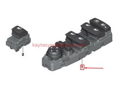 61319354858-9354858-BMW-CAM DÜĞMESİ SOL