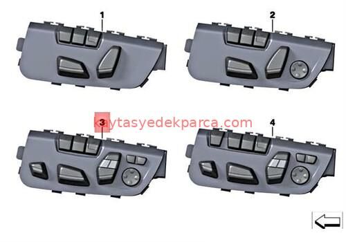 61319364978-9364978-BMW-KOLTUK DÜĞMESİ SAĞ F06