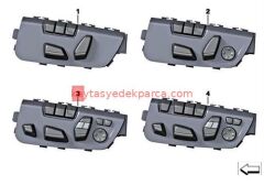 61319364978-9364978-BMW-KOLTUK DÜĞMESİ SAĞ F06