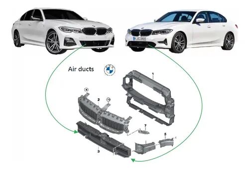 BMW-51749465187-ÖN PANEL HAVA KANALI ALT G20