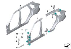 41217352056-7352056-BMW-ÖN DİREK ÇERÇEVE SACI F15