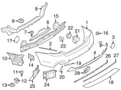 BMW-51128085498-ARKA TAMPON İÇ BRAKETİ ORTA G20