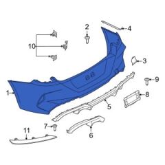 BMW-51128098687-ARKA TAMPON ORTA BRAKET