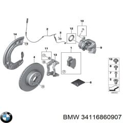 BMW-34116860907-FREN DİSKİ G30 ÖN
