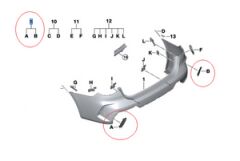 BMW-51129498618-TAMPON BRAKETİ SAĞ