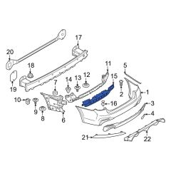 BMW-51129498619-TAMPON BRAKETİ ORTA ALT