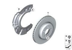 BMW-34116898729-FREN DİSKİ ÖN SOL F10 535-540