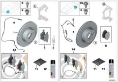 BMW-34116898729-FREN DİSKİ ÖN SOL F10 535-540