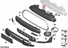 BMW-51137393456-TAMPON IZGARASI MİNİ ÖN
