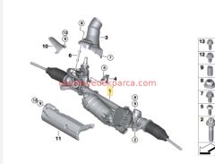 61125A0C084-5A0C084-BMW-KABLO DEMETİ YOLCU TARAF