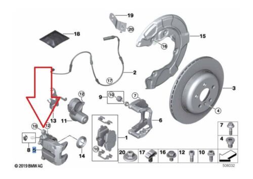 BMW-34208836838-FREN MERKEZİ ARKA SAĞ