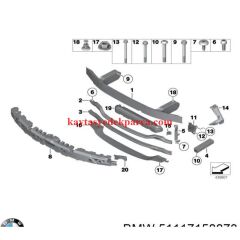 51117158873-7158873-BMW-TAMPON DEMiRİ AYAĞI ÖN/L F10-F07