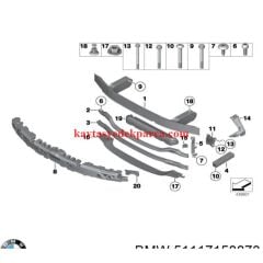 51117158873-7158873-BMW-TAMPON DEMiRİ AYAĞI ÖN/L F10-F07