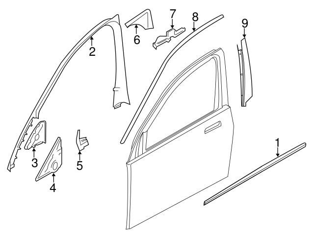 BMW-51337177948-DİREK KAPLAMASI F01/R CROM