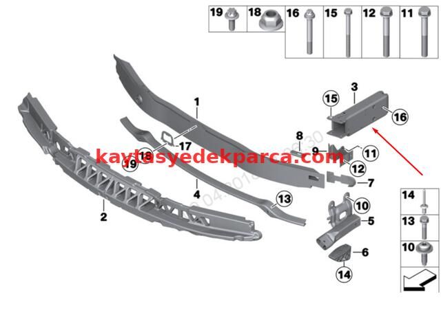 51117266192-7266192-BMW-TAMPON İÇ DEMİR AYAĞI/F20/R