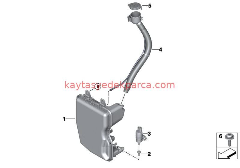 61669879310-9879310-BMW-SİLECEK SU DEPOSU F40/F44