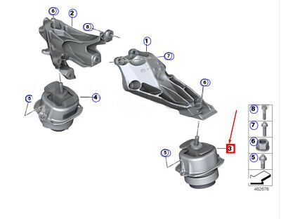 BMW-22118486267-MOTOR TAKOZU SOL F15 B47