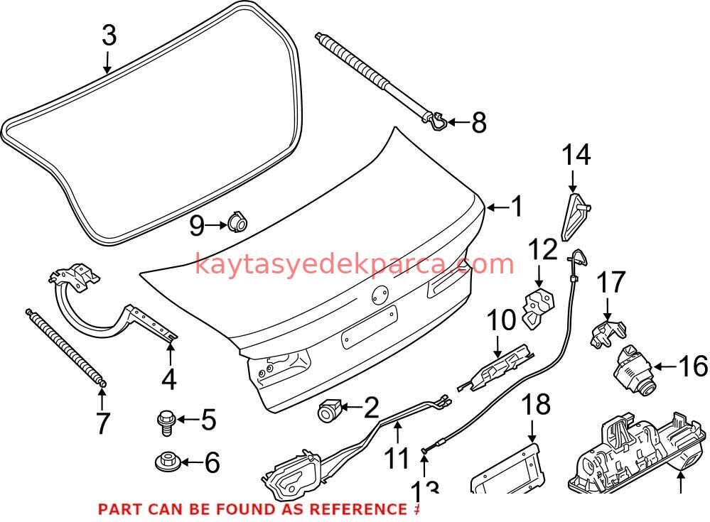 51247383283-7383283-BMW-BAGAJ KİLİDİ G30