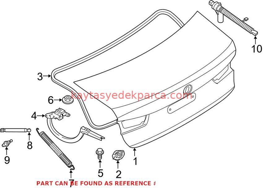 51247430644-7430644-BMW-BAGAJ AMORTİSÖRÜ