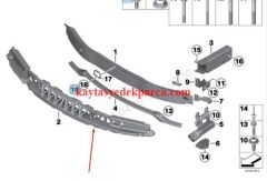 51117396916-7396916-BMW-TAMPON KÖPÜĞÜ F30/LCİ ÖN