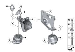 CRT-22116768799-MOTOR KULAĞI LASTİK E87/E90/L