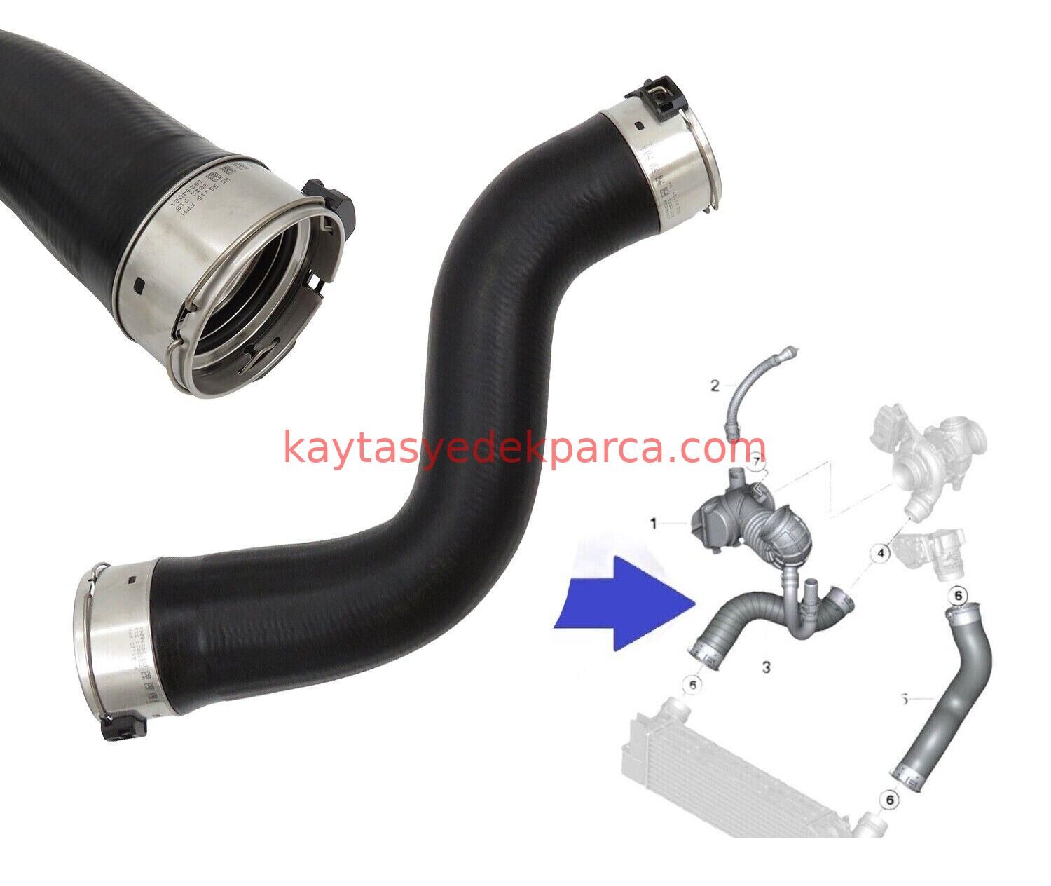 11618573762-8573762-ASP-TURBO HORTUMU F20LCI/F30LCI/F32/F25 B47