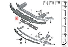 TYG-51118044662-TAMPON ÖN E92/E93 M TEKNİK FY. PDC Lİ