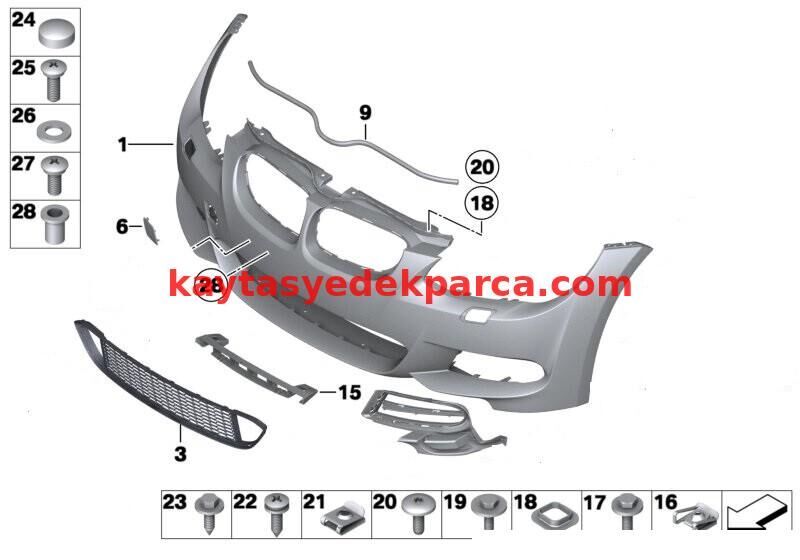 51118035799-8035799-BMW-ÇEKİ KAPAĞI ÖN E92 LCİ M TEKNİK