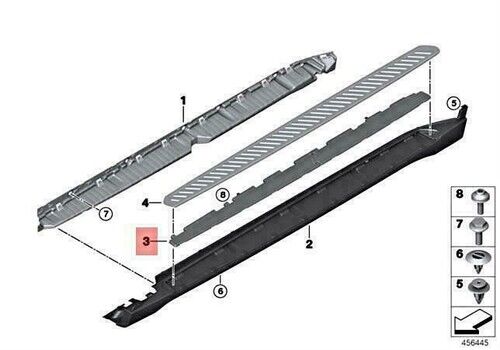 BMW-51777294383-MARŞBİYEL KAPLAMA İÇ BRAKETİ