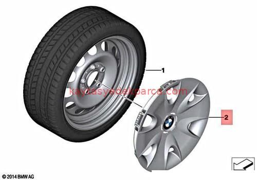 36136777787-6777787-BMW-JANT KAPAĞI E87 LCİ