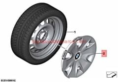 36136777787-6777787-BMW-JANT KAPAĞI E87 LCİ
