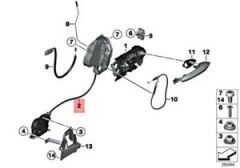 BMW-51217276319-KAPI KİLİDİ ÖN L 640i