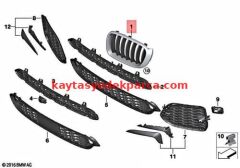 51119851787-9851787-BMW-ÖN TAMPON ALT BRAKETİ İX