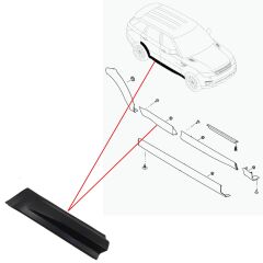 LND-LR077405-ARKA KAPI DIŞ ALT KAPLAMASI SAĞ R.R SPORT