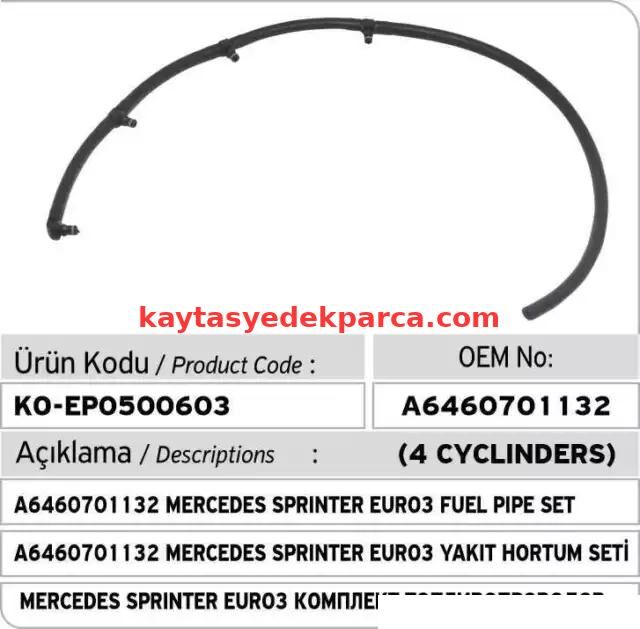 A6460701132-0701132-TRU-GERİ DONÜŞ HORTUMU