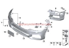 51118069072-8069072-TYG-TAMPON ÖN G30 M TİPİ PDC Lİ