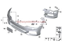 51118069072-8069072-TYG-TAMPON ÖN G30 M TİPİ PDC Lİ