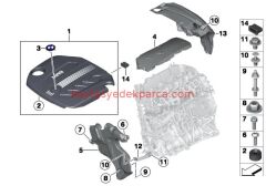 11147810802-7810802-BMW-MOTOR AKUSTİK KAPAK F30