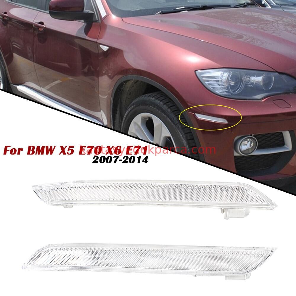63147187087-7187087-BMW-TAMPON REFLEKTÖRÜ X6/L E71 ÖN BEYAZ