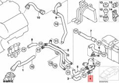 BMW-64126906381-KALORİFER MUSLUĞU E65