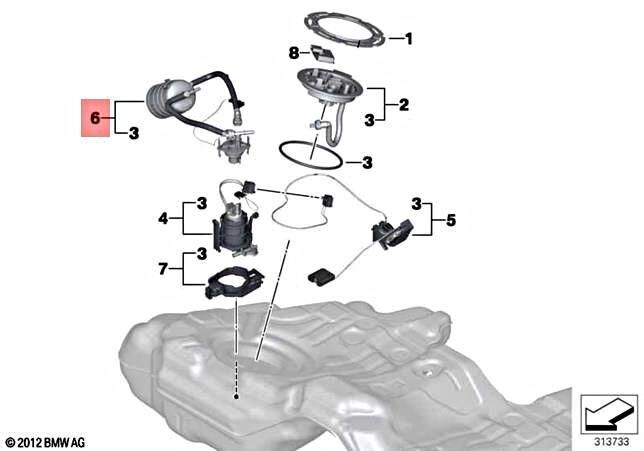 BMW-16117217255-BASINÇ REGÜLATÖRÜ FİLTRELİ N54 DEPO İÇİNDE