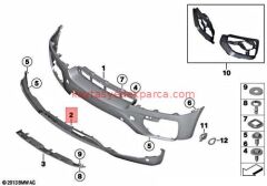 51117052398-7052398-OEM-TAMPON ÖN E71 PDC'Lİ