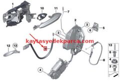 51217175652-7175652-BMW-KAPI KİLİT TELİ F10/ÖN