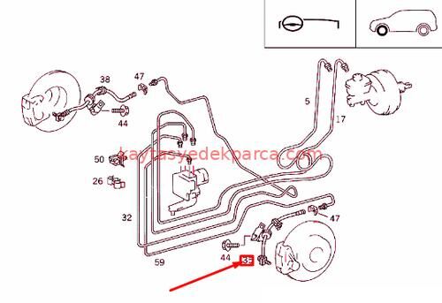 A1634202448-BSH-FREN HORTUMU, W163, ÖN SOL