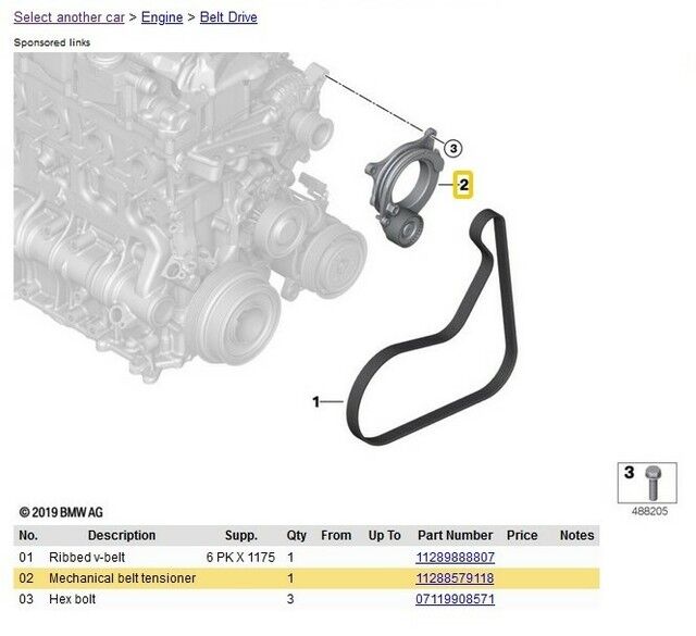 BMW-11288579118-KAYIŞ GERGİ KÜTÜĞÜ F20 116d