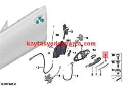 51217349501-7349501-BMW-KAPI TELİ DIŞTAN AÇMA