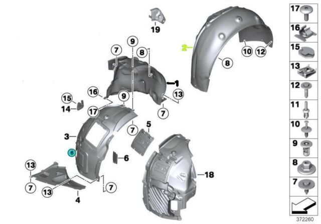 BMW-51717260293-DAVLUMBAZ ÇAM.F30/L ARKA